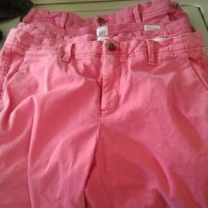 4 pairs of size 4 pink gap pants and 2 size 8p